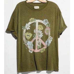 Free People x Vintage Souls Peace Sign Tee